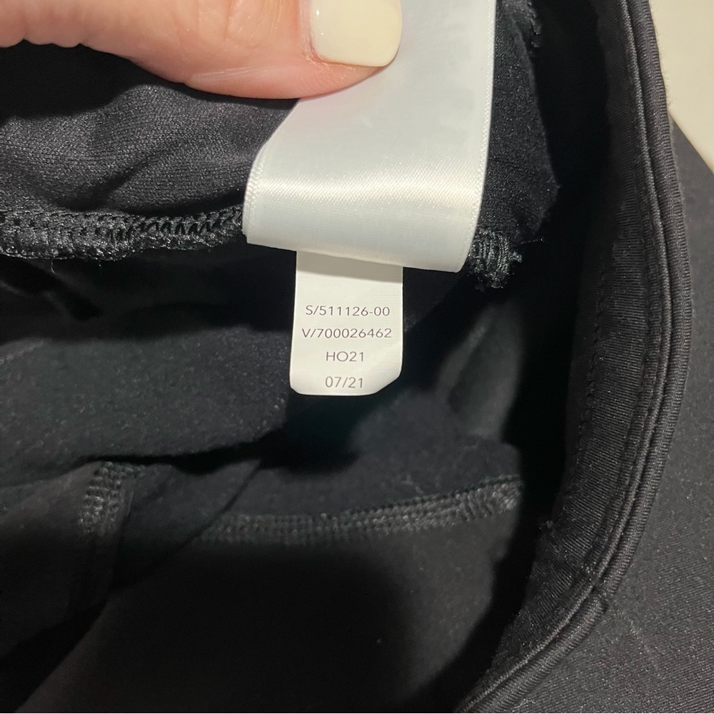 Athleta Peak Hybrid Fleece Tight Pants Black Size Small Cold Weather - Picture 10 of 10